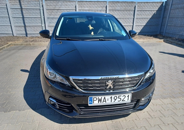 Peugeot 308 cena 49900 przebieg: 87490, rok produkcji 2019 z Wągrowiec małe 191